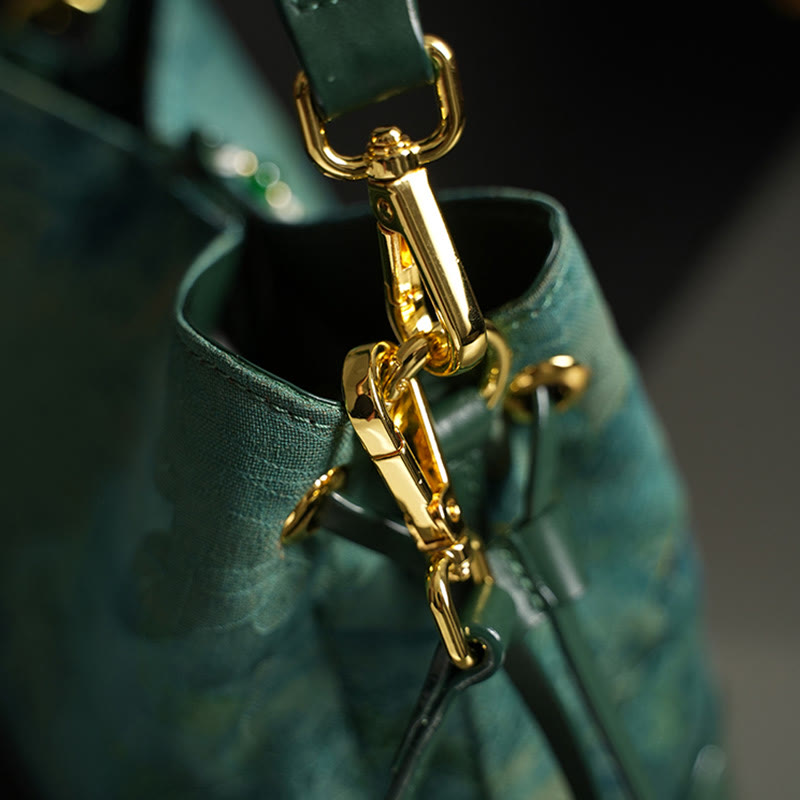 Buddha Stones Handgemaakte Schoudertas (crossbody), versierd met rivier- en bergkralen. - image 4