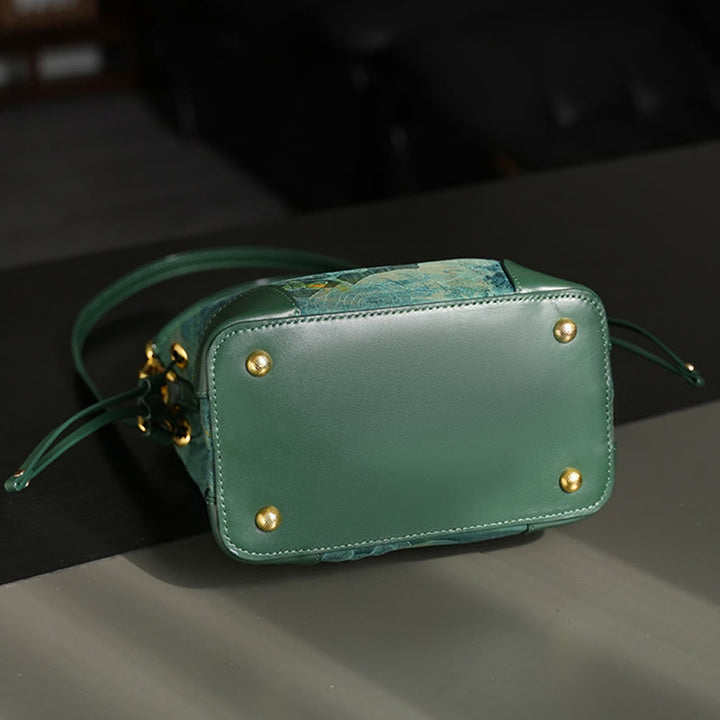 Buddha Stones Handgemaakte Schoudertas (crossbody), versierd met rivier- en bergkralen. - image 6