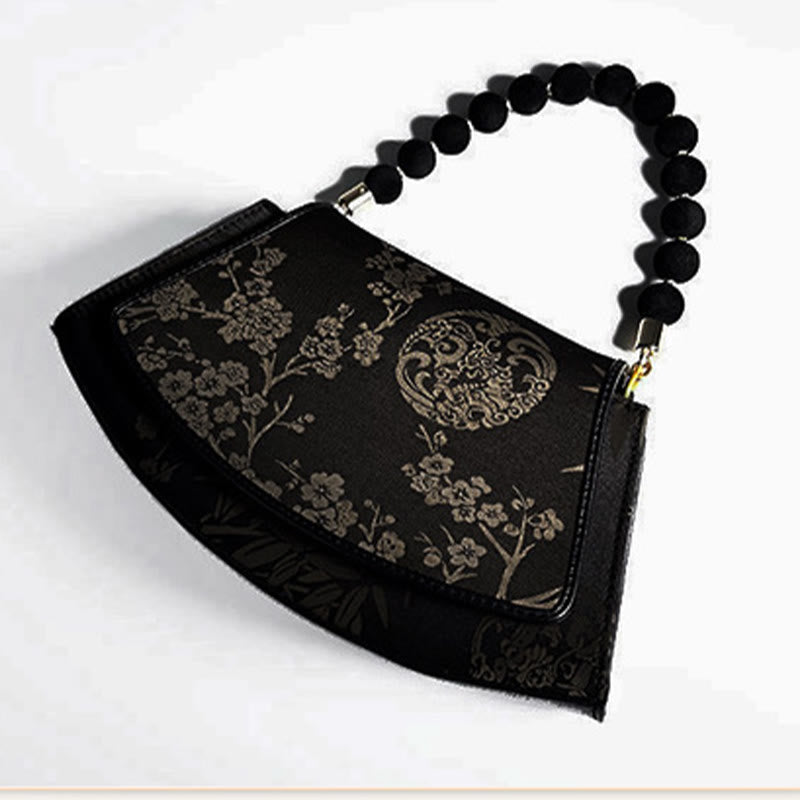 Buddha Stones Pruimkleurige bamboe kralenketting Xiangyunsha zijden Schoudertas (crossbody) Schoudertas - image 5