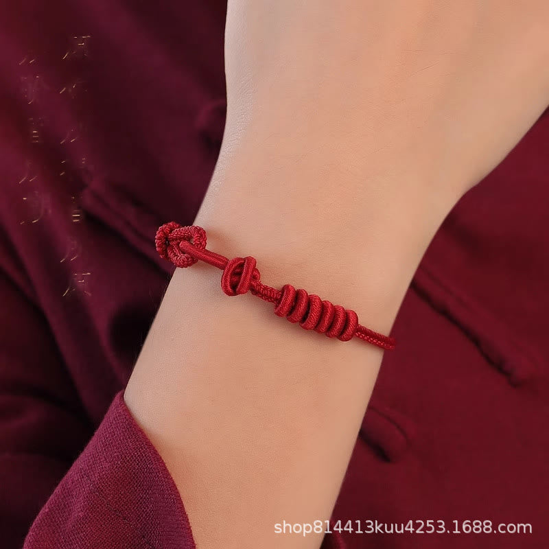 Buddha Stones Rode koordarmband met Armband strengen - image 8