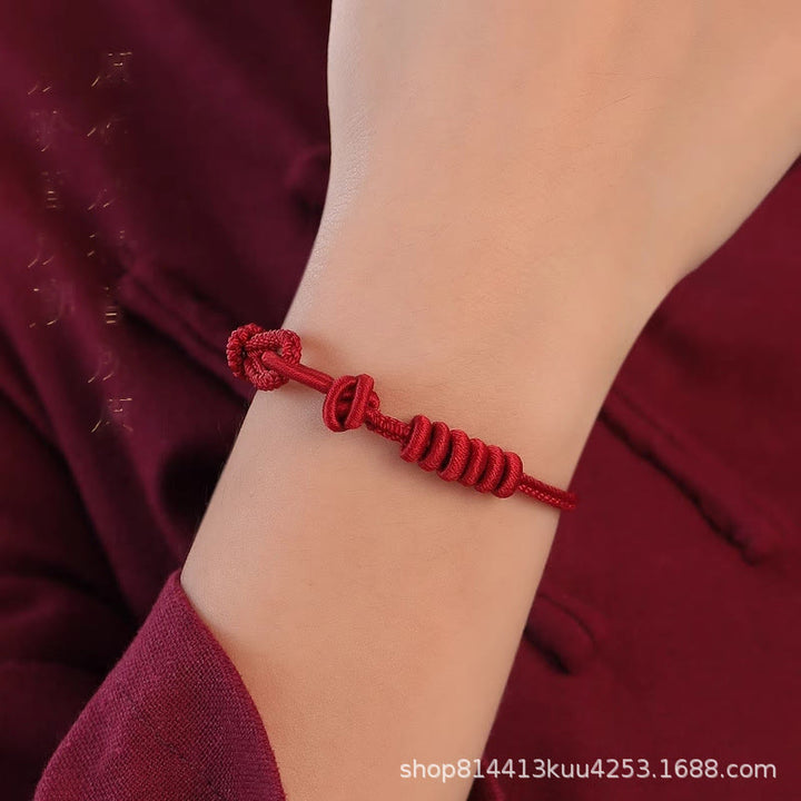 Buddha Stones Rode koordarmband met Armband strengen - image 8