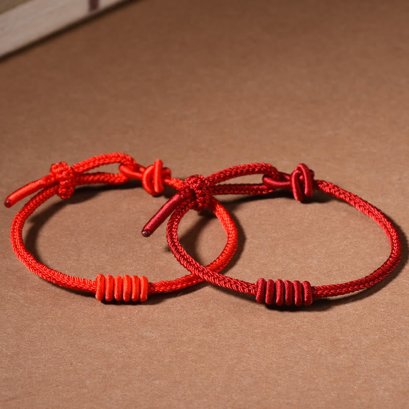Buddha Stones Rode koordarmband met Armband strengen - image 12