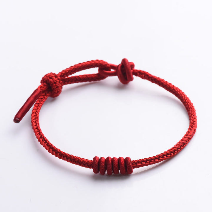 Buddha Stones Rode koordarmband met Armband strengen - image 9