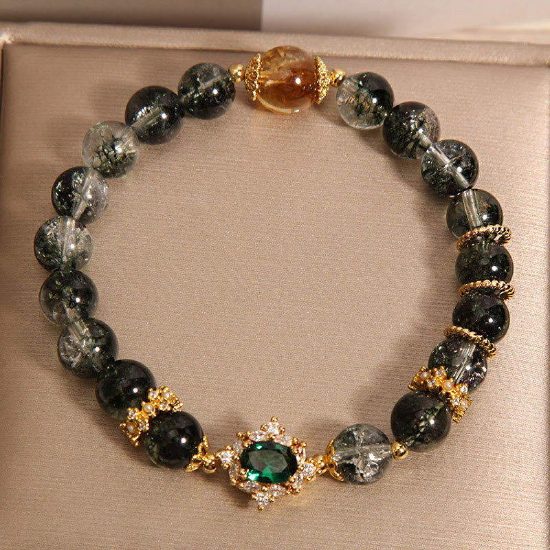 Buddha Stones Groene Phantom Armband met groene kristallen - image 2