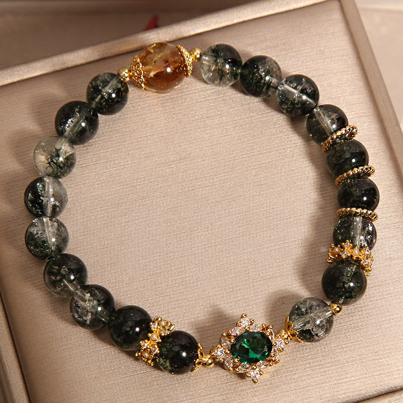 Buddha Stones Groene Phantom Armband met groene kristallen - image 4