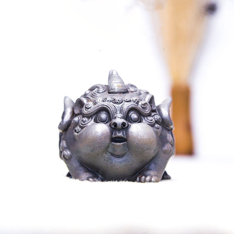 Buddha Stones Handgemaakte rijkdom PiXiu ijzerpoeder roest gegoten hars beeldje huisdecoratie - image 23