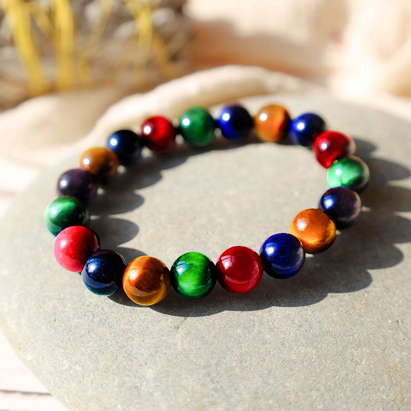 Buddha Stones Diverse Armband met tijgeroogmotief voor zelfvertrouwen - image 74