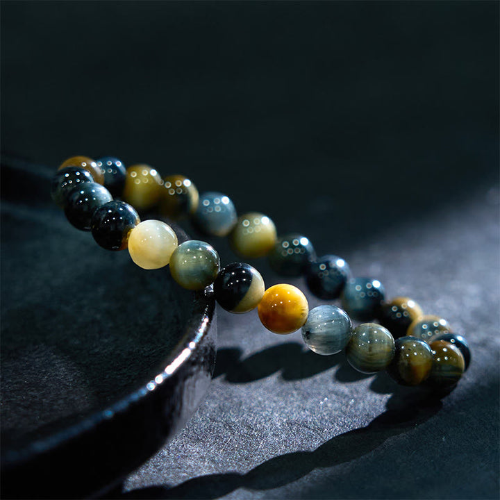 Buddha Stones Diverse Armband met tijgeroogmotief voor zelfvertrouwen - image 100