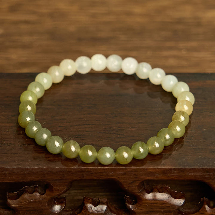 Buddha Stones Hetian Jade Armband met Kleurverloop en Overvloed - image 6