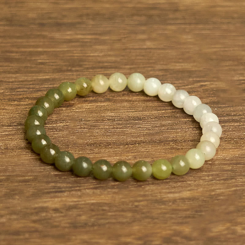 Buddha Stones Hetian Jade Armband met Kleurverloop en Overvloed - image 7