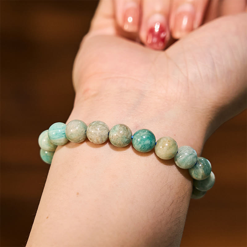Buddha Stones Love Self Green Series Calm Balance Support Armband - image 8