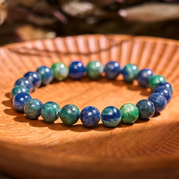 Buddha Stones Love Self Green Series Calm Balance Support Armband - Lazuriet (Polsomtrek: 14-16 cm) - image 13