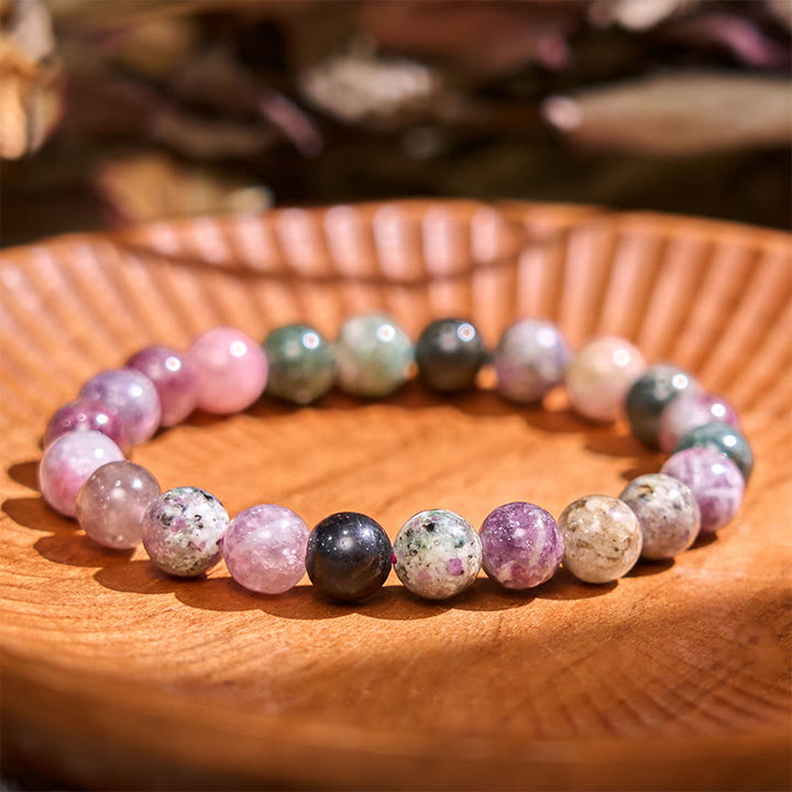 Buddha Stones Inspireer creativiteit Oranje Rode Serie Passie Moed Armband - Toermalijn (Polsomtrek: 14-16 cm) - image 7