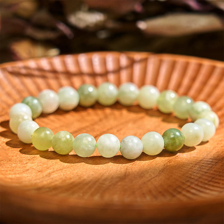 Buddha Stones Love Self Green Series Calm Balance Support Armband - Jade (Polsomtrek: 14-16 cm) - image 19