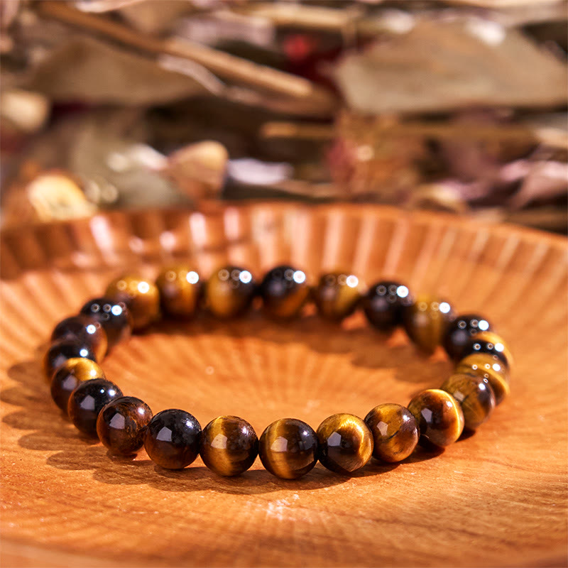Buddha Stones Boost Confidence Gele Serie Geluk Positieve Armband - Tijgeroog (Polsomtrek: 14-16 cm) - image 4