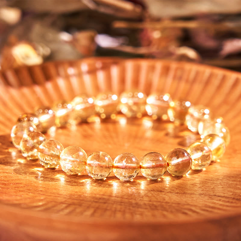 Buddha Stones Boost Confidence Gele Serie Geluk Positieve Armband - Donkere citrien (Polsomtrek: 14-16 cm) - image 13