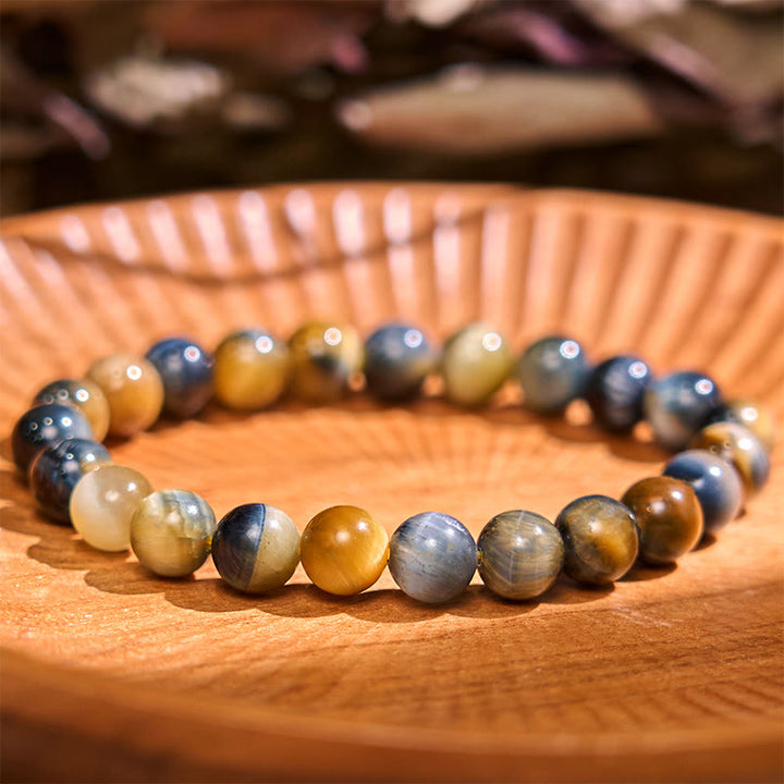 Buddha Stones Boost Confidence Gele Serie Geluk Positieve Armband - Tijgeroog Blauw Tijgeroog (Polsomtrek: 14-16 cm) - image 16