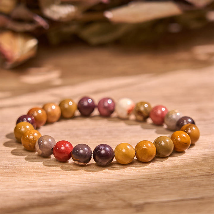 Buddha Stones Boost Confidence Gele Serie Geluk Positieve Armband - Mookaite (Polsomtrek: 14-16 cm) - image 22