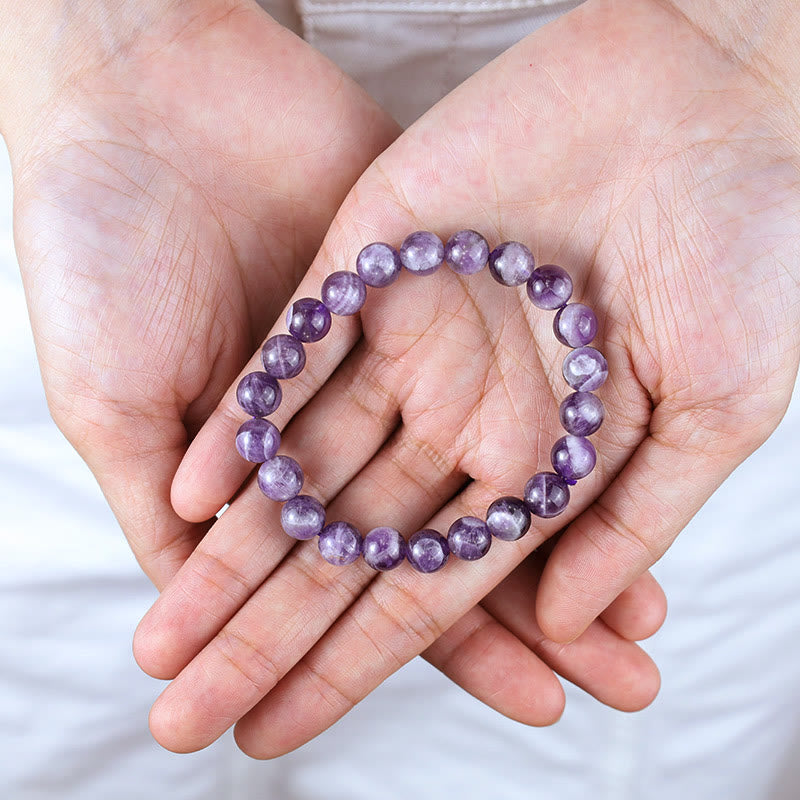 Buddha Stones Keep Calm paarse serie helende Armband - image 4