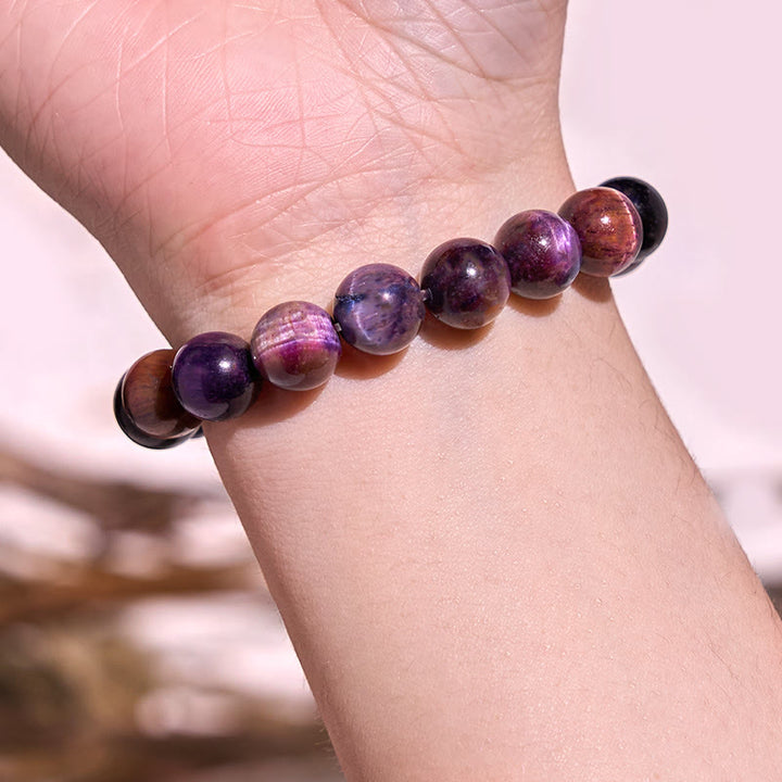 Buddha Stones Keep Calm paarse serie helende Armband - image 7