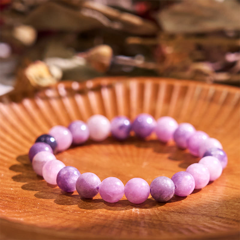 Buddha Stones Keep Calm paarse serie helende Armband - Polsomtrek: 14-16 cm) - image 14
