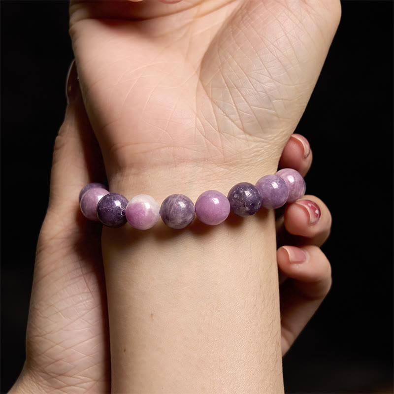 Buddha Stones Keep Calm paarse serie helende Armband - image 15