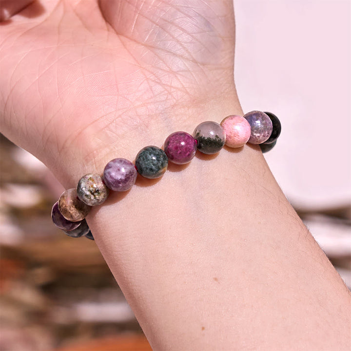 Buddha Stones Keep Calm paarse serie helende Armband - image 27
