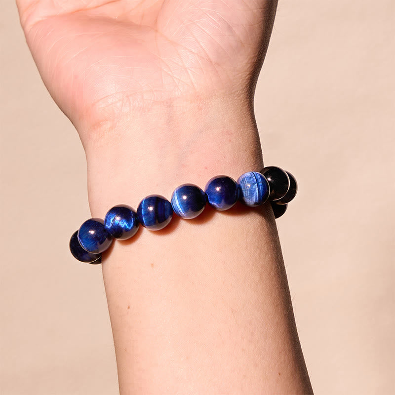 Buddha Stones Laat het verleden los - Blauwe serie, kalmte en rust Armband - image 4