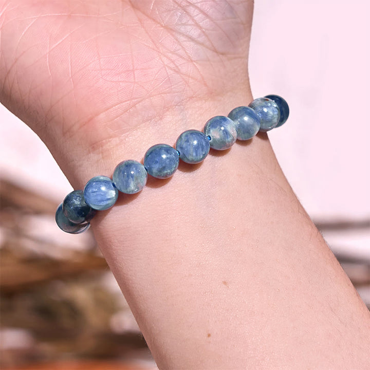 Buddha Stones Laat het verleden los - Blauwe serie, kalmte en rust Armband - image 9
