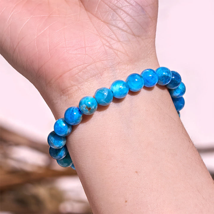 Buddha Stones Laat het verleden los - Blauwe serie, kalmte en rust Armband - image 12