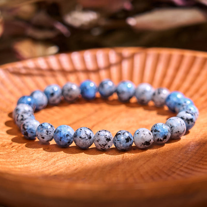 Buddha Stones Laat het verleden los - Blauwe serie, kalmte en rust Armband - K2-steen (Polsomtrek: 14-16 cm) - image 14