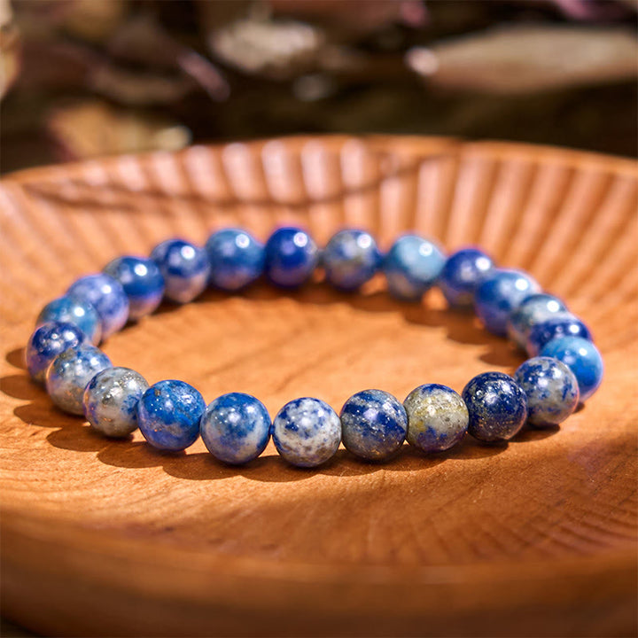 Buddha Stones Laat het verleden los - Blauwe serie, kalmte en rust Armband - Lazuriet (Polsomtrek: 14-16 cm) - image 20