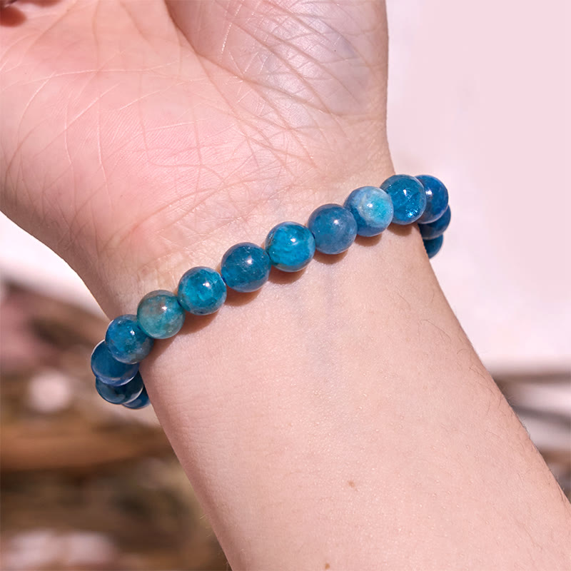 Buddha Stones Laat het verleden los - Blauwe serie, kalmte en rust Armband - image 24