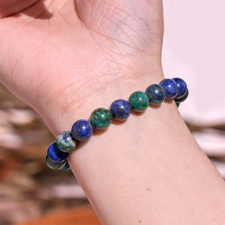 Buddha Stones Laat het verleden los - Blauwe serie, kalmte en rust Armband - image 30