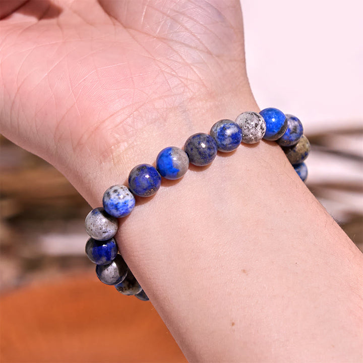 Buddha Stones Laat het verleden los - Blauwe serie, kalmte en rust Armband - image 32