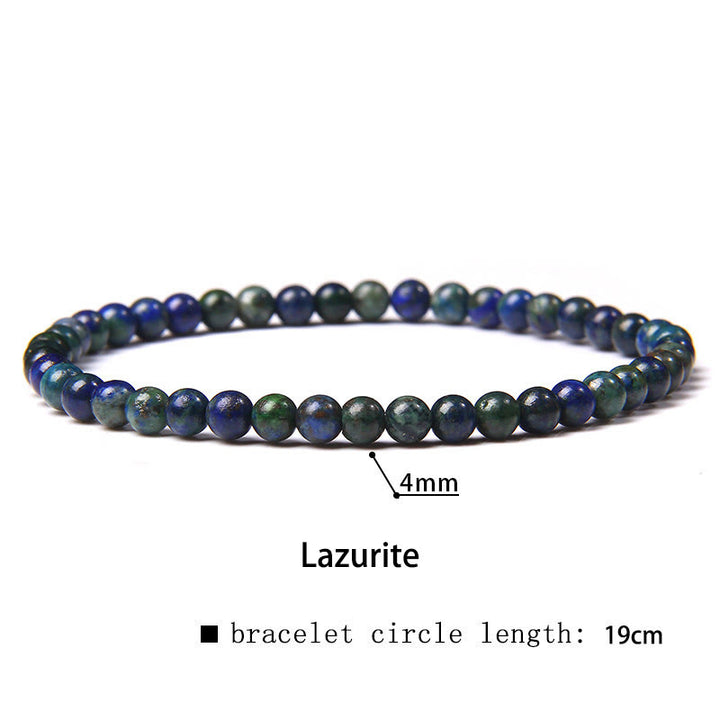 Buddha Stones 4 mm Diverse Steen Kristal Mini Kralen Genezende Armband - Lazuriet - 4 mm (Polsomtrek 14-17 cm) - image 19