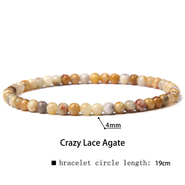 Buddha Stones 4 mm Diverse Steen Kristal Mini Kralen Genezende Armband - Crazy Lace Agaat - 4 mm (Polsomtrek 14-17 cm) - image 71