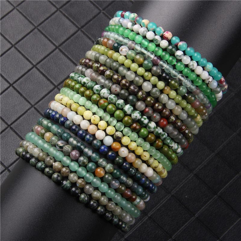 Buddha Stones 4 mm Diverse Steen Kristal Mini Kralen Genezende Armband - image 72
