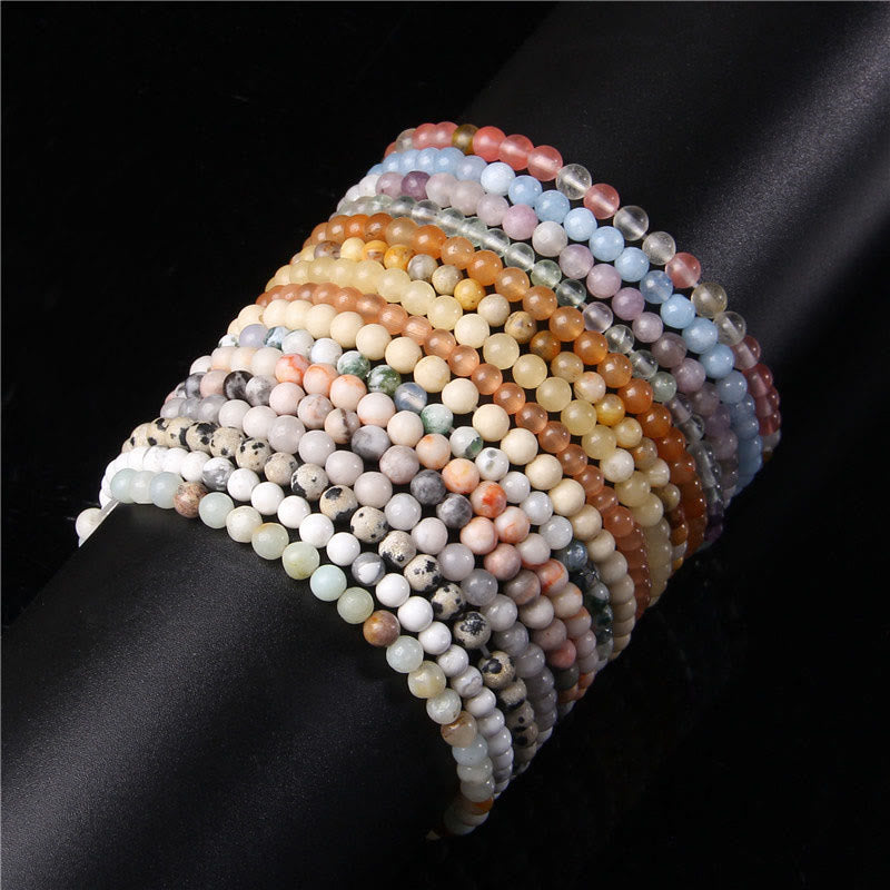 Buddha Stones 4 mm Diverse Steen Kristal Mini Kralen Genezende Armband - image 78