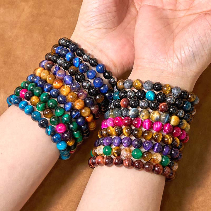 Buddha Stones Diverse Armband met tijgeroogmotief voor zelfvertrouwen - image 1