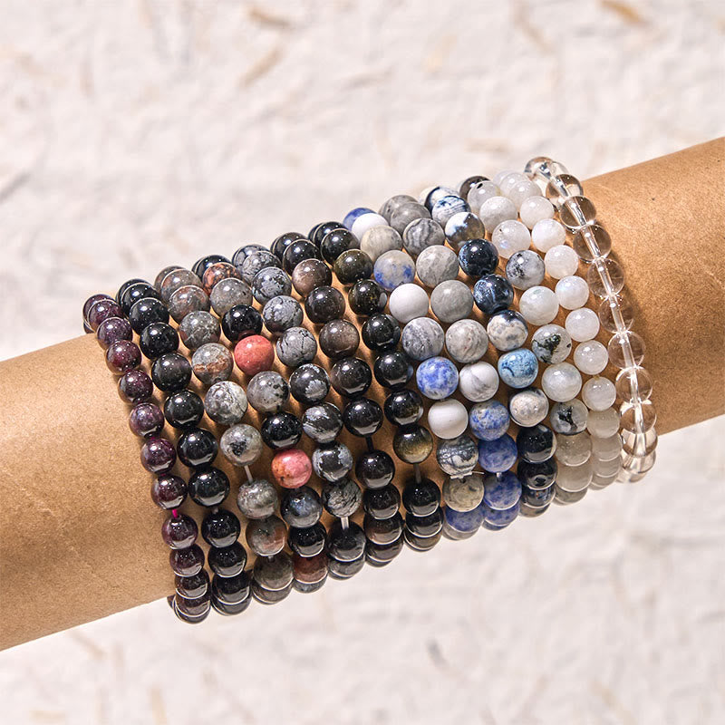 Buddha Stones Terug naar de aarde: neutrale kleurenserie, aardende en balancerende Armband - image 1