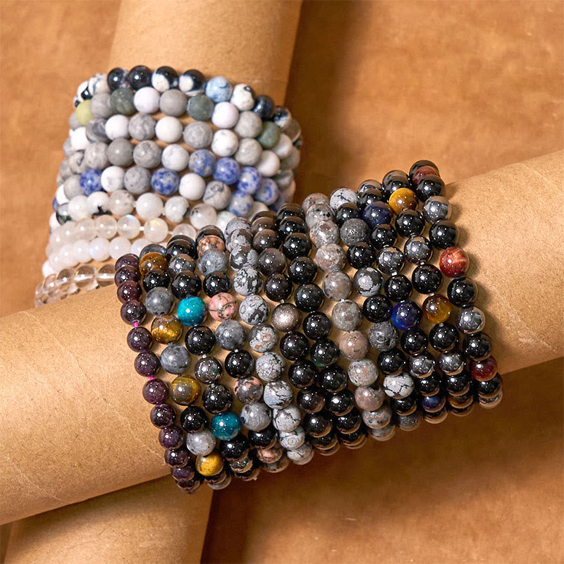 Buddha Stones Terug naar de aarde: neutrale kleurenserie, aardende en balancerende Armband - image 0