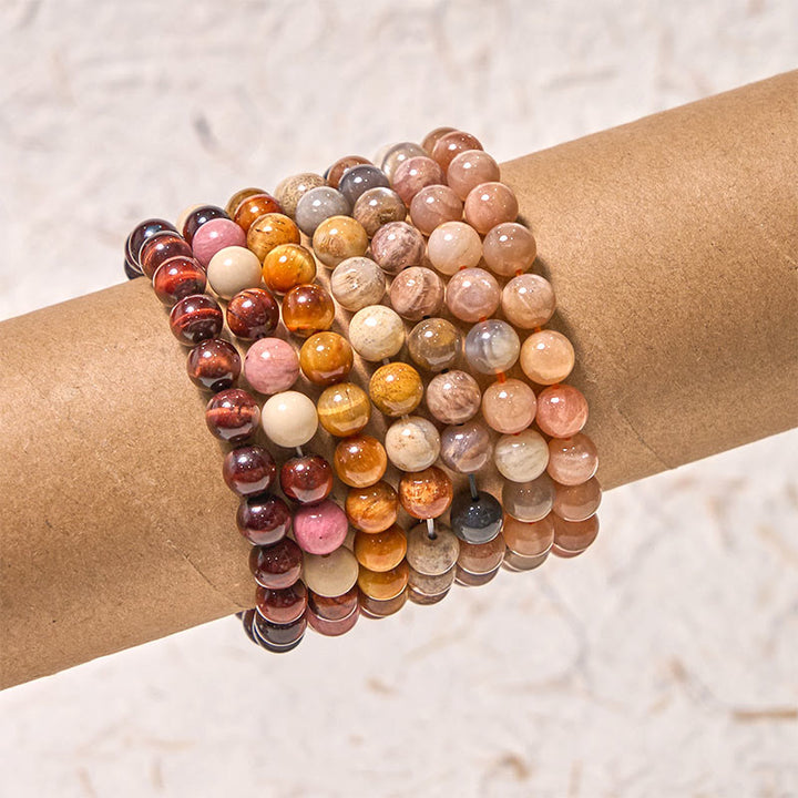 Buddha Stones Inspireer creativiteit Oranje Rode Serie Passie Moed Armband - image 3