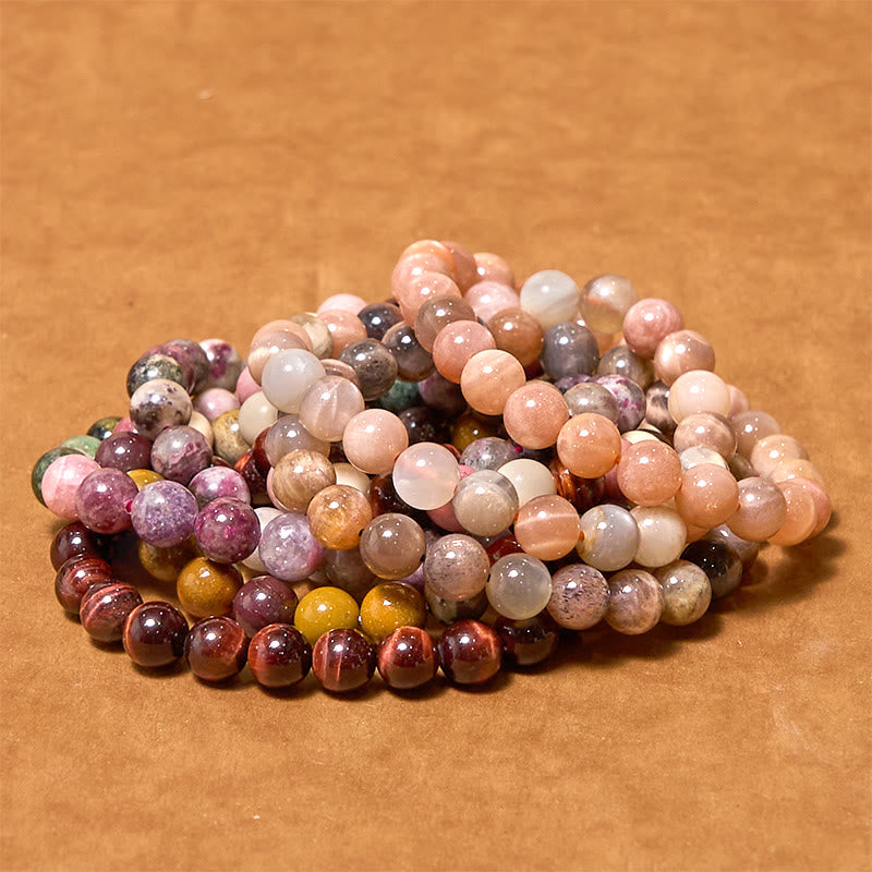 Buddha Stones Inspireer creativiteit Oranje Rode Serie Passie Moed Armband - image 1