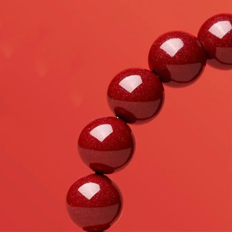 Buddha Stones Armband met cinnaberkralen, Hetian-jade en de zegen van het Jaar van de Slang. - image 10