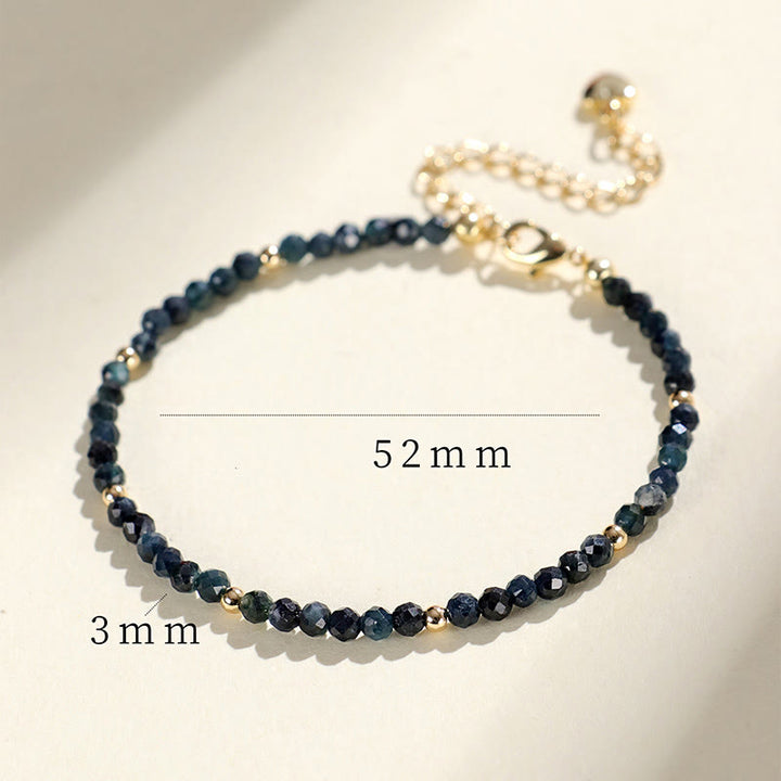 Buddha Stones Armband met indicoliet toermalijn en koperen kralen - image 11