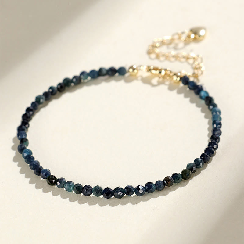 Buddha Stones Armband met indicoliet toermalijn en koperen kralen - image 2