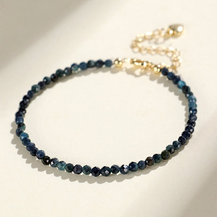 Buddha Stones Armband met indicoliet toermalijn en koperen kralen - image 2