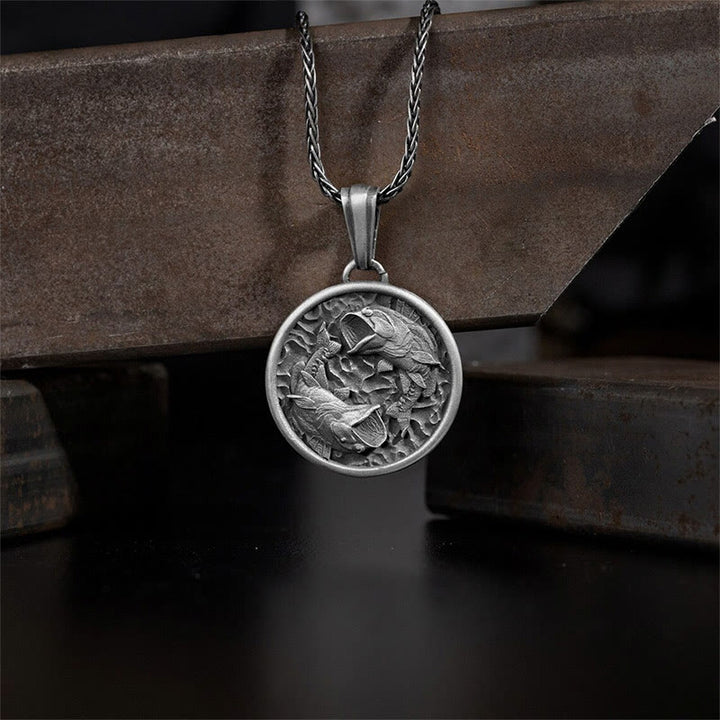Buddha Stones Ketting met Koi-vismotief, gepolijst puur tin - Zuivere tinnen koi-vis - image 0