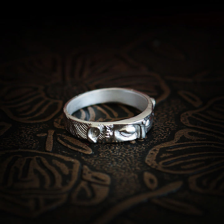 Buddha Stones 999 Sterling Zilveren Boeddha Ogen Ring - image 7